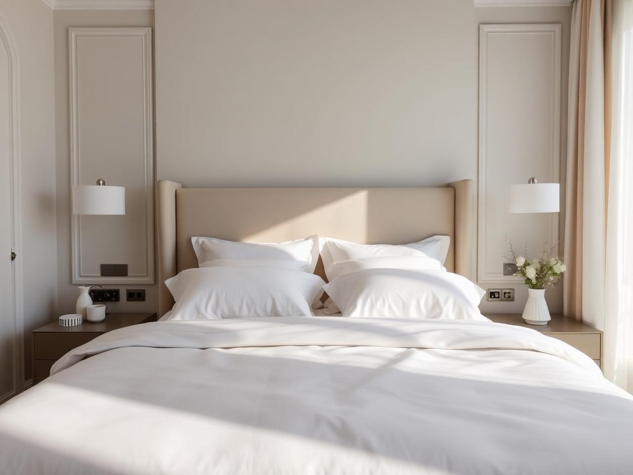 Elegant clean bedroom